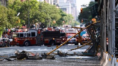 Tragic incident in NYC: Crane catches fire, collapses Near Hudson Yards, injuring 5 including a firefighter