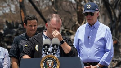 ‘Go home Joe!’ Maui protesters slam Joe Biden with ‘no comment’ sign and ‘late’ response to wildfire disaster