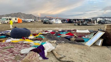 Thousands stranded at Burning Man festival in Nevada desert after heavy rain