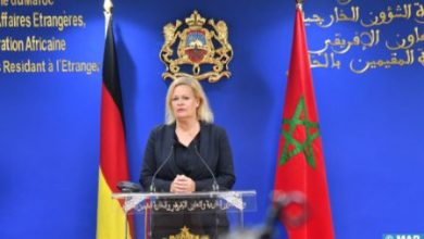 Morocco, Germany Share Several Common Interests & Challenges (Nancy Faeser)