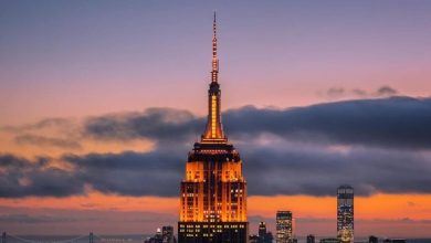 Iconic Empire State building lit up in orange hues as New York City celebrates Diwali