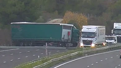 Accident sur l'autoroute A9 : un poids lourd en travers des voies, la circulation fortement perturbée