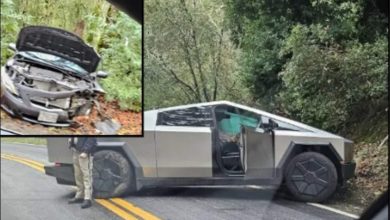 Tesla Cybertruck crashes into Toyota Corolla's front end in a head-on collision | Watch