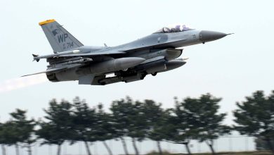 US pilot safely ejects before F-16 fighter jet crashes in South Korean sea