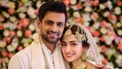 When and where did cricketer Shoaib Malik, actor Sana Javed get married?