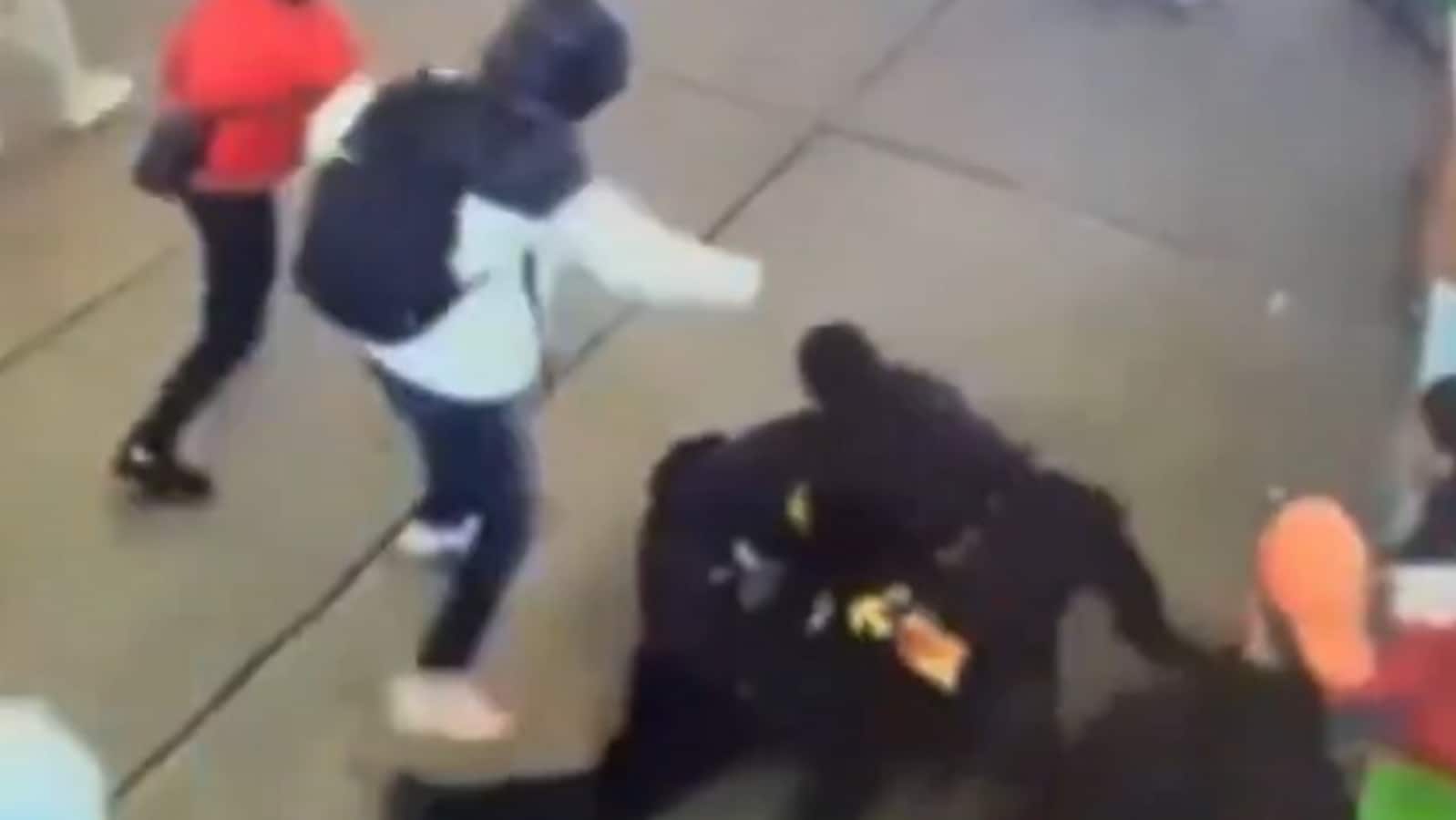 Migrant mob thrashes two NYPD cops near Times Square in shocking video, released without bail