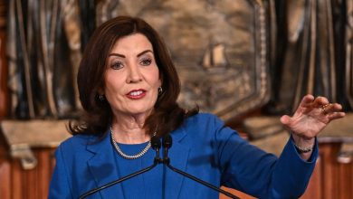 Kathy Hochul says deportation of migrants who thrashed cops near Times Square should be ‘looked at’