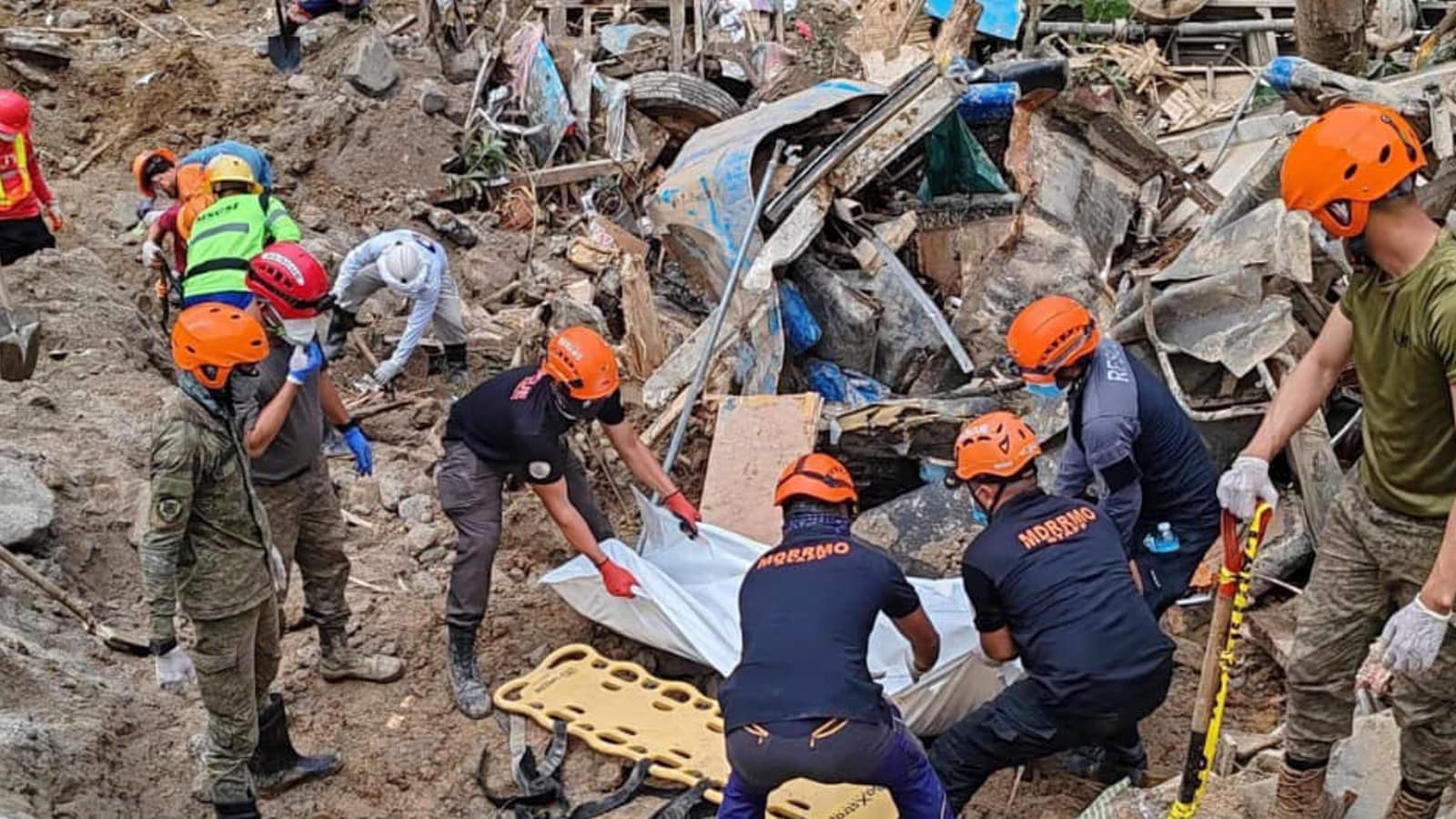 At least 54 dead in landslide that buried gold-mining village in south Philippines