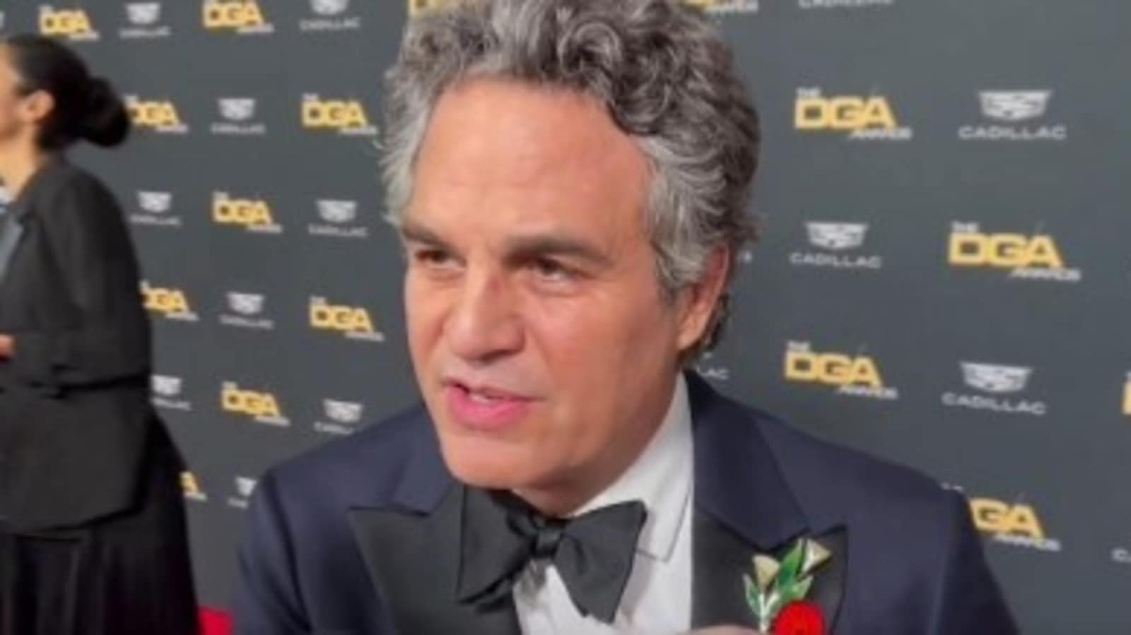 ‘Give peace a chance’: Mark Ruffalo wears peace lily pin at DGA awards, calls for ceasefire in Gaza