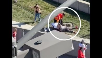 Video shows brave Kansas City Chiefs fans tackling one of the gunmen who opened fire at Super Bowl Parade: Watch
