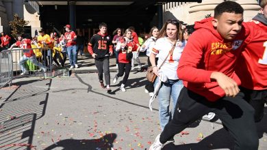 Live telecast shows the exact moment when shots were fired at Kansas City Chiefs' Super Bowl victory parade: Watch