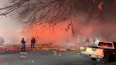 Virginia house explodes with firefighters still inside; 1 killed, civilians injured
