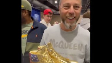 Who is Roman Sharf? Russian CEO wins autographed pair of Trump’s golden sneakers after $9k bid