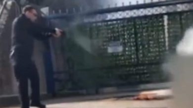 Video shows security officer pointing gun at Aaron Bushnell as he burned to death, netizens question his ‘compassion’