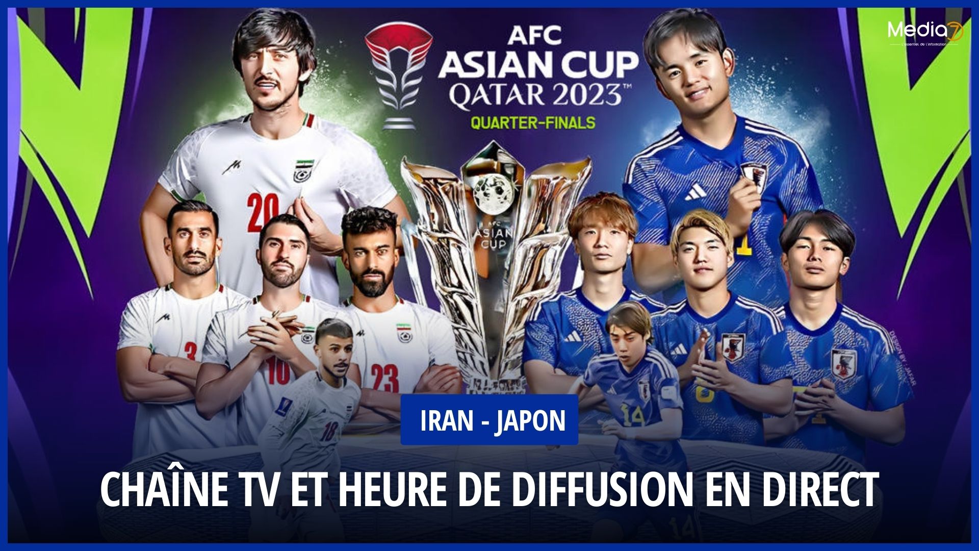 Follow the Iran - Japan Match Live: TV Channel and Broadcast Schedule - Media7