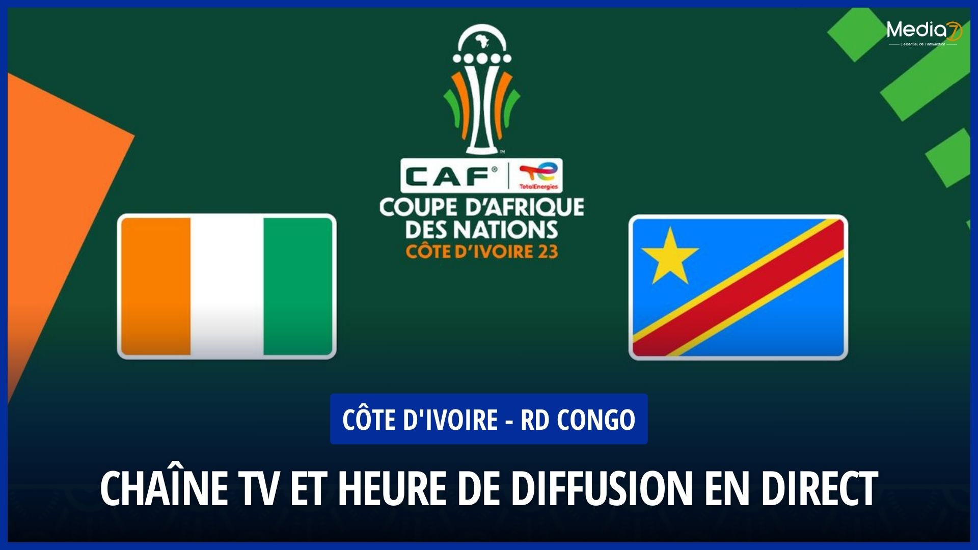 Follow the Ivory Coast – DR Congo Match live: On which TV & streaming channel? At what time ? - Media7
