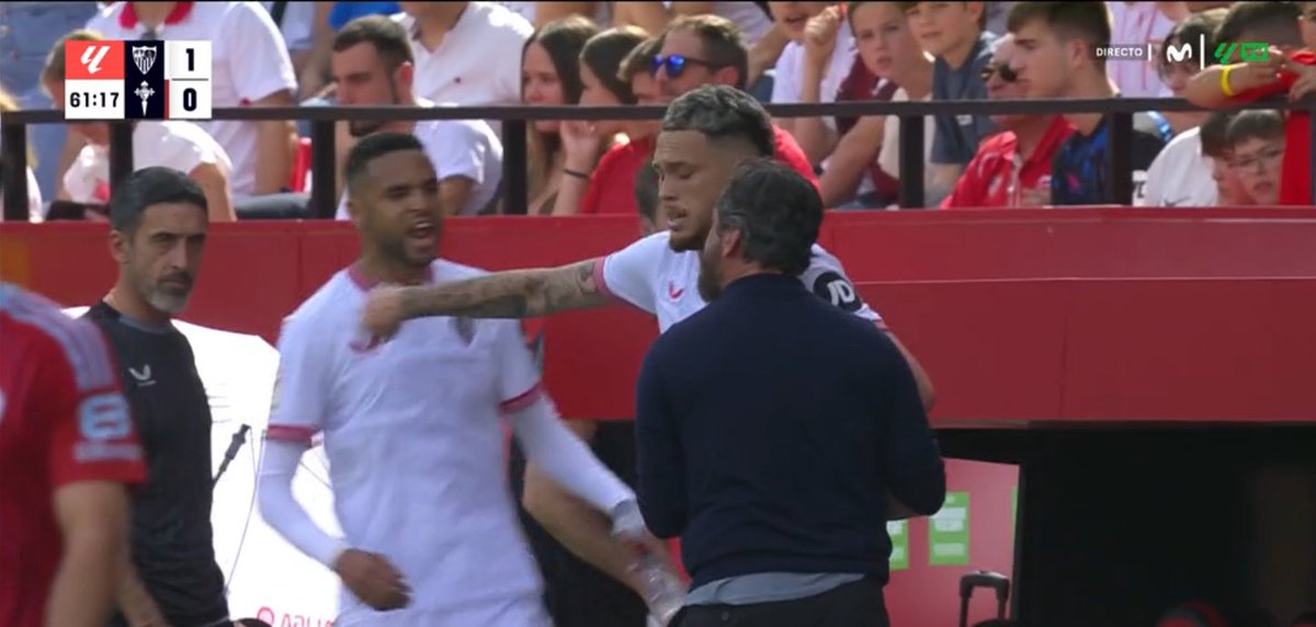 Conflict at Sevilla FC: Youssef En-Nesyri and his Coach Face each other on the pitch - Media7