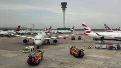 Virgin Atlantic Boeing 787 and British Airways A350 suffer ground collision at Heathrow Airport