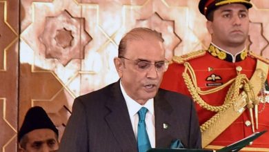Pakistan: Two lawmakers suspended for creating ruckus in President Zardari's address in Parliament