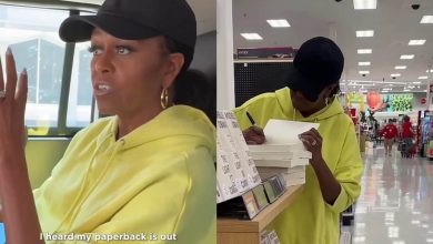 Michelle Obama sneaks into a Target store in a basketball cap and dark glasses: Watch