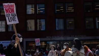 NYPD in riot gear clear pro-Palestinian encampment at NYU; arrests made