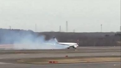 Watch: Smoke billows from aircraft upon landing in Japan, disaster averted