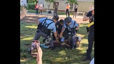 Outrage as video shows cops tasing restrained anti-Israel protester at Emory University: ‘It’s called breaking the law'