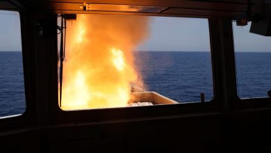UK navy downs Houthi missile targeting merchant vessel: ministry