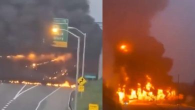 Connecticut highway in flames: Gasoline truck explosion cripples traffic, closes I-95