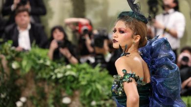 Zendaya in blue, sparkling J Lo arrive at garden-themed Met Gala