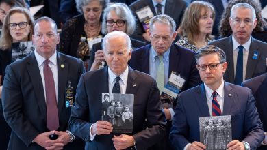 Biden condemns ‘ferocious surge’ of antisemitism in US at Holocaust remembrance ceremony
