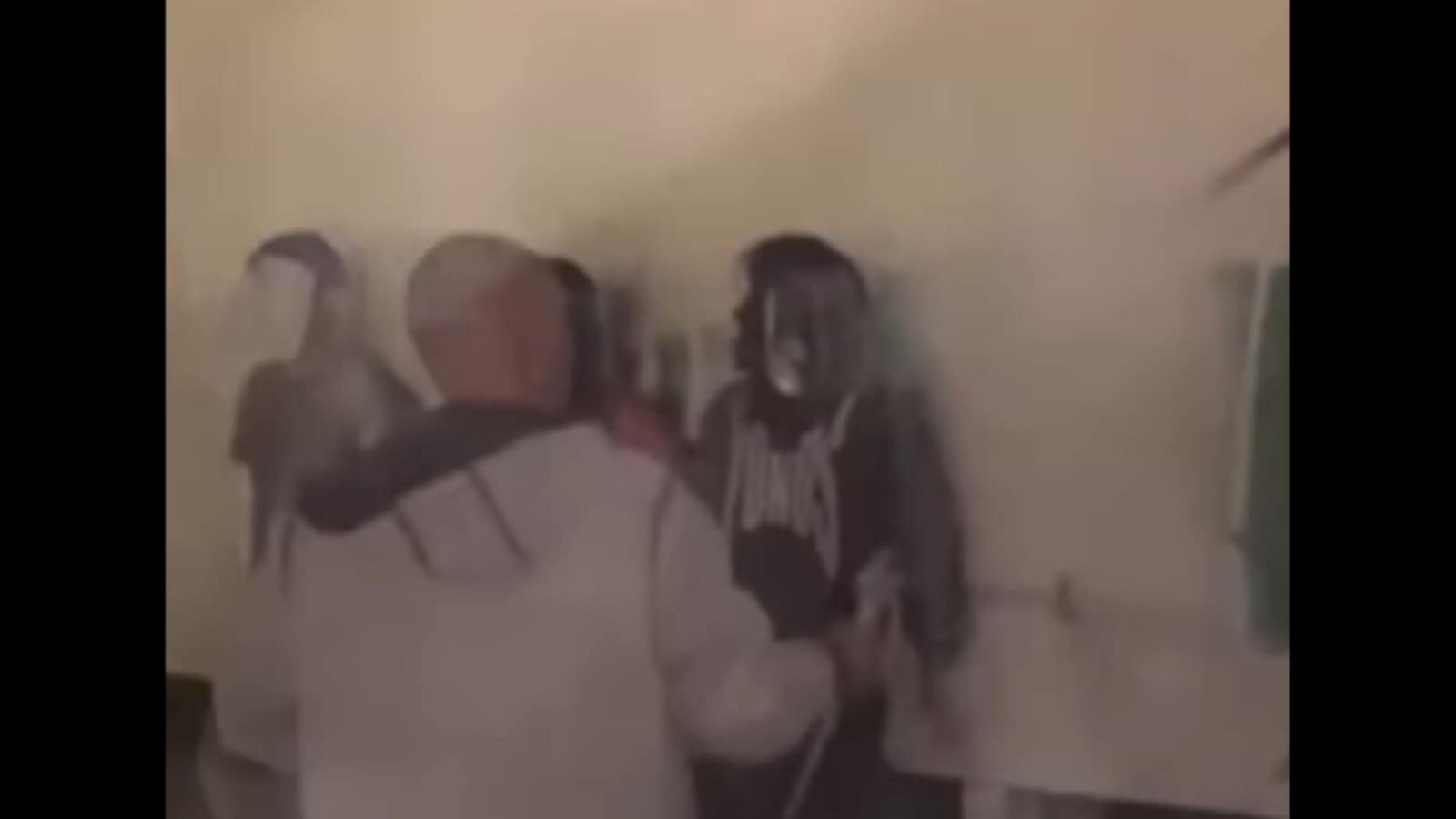 Contractor sprays paint over anti-Israel protesters blocking ‘antisemitic’ graffiti at Ohio university. Watch