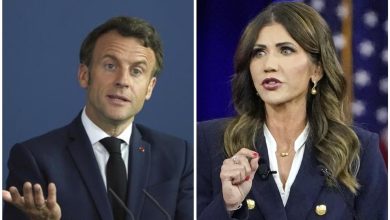 Kristi Noem chastised by French govt over bizarre claims about Emmanuel Macron in new book