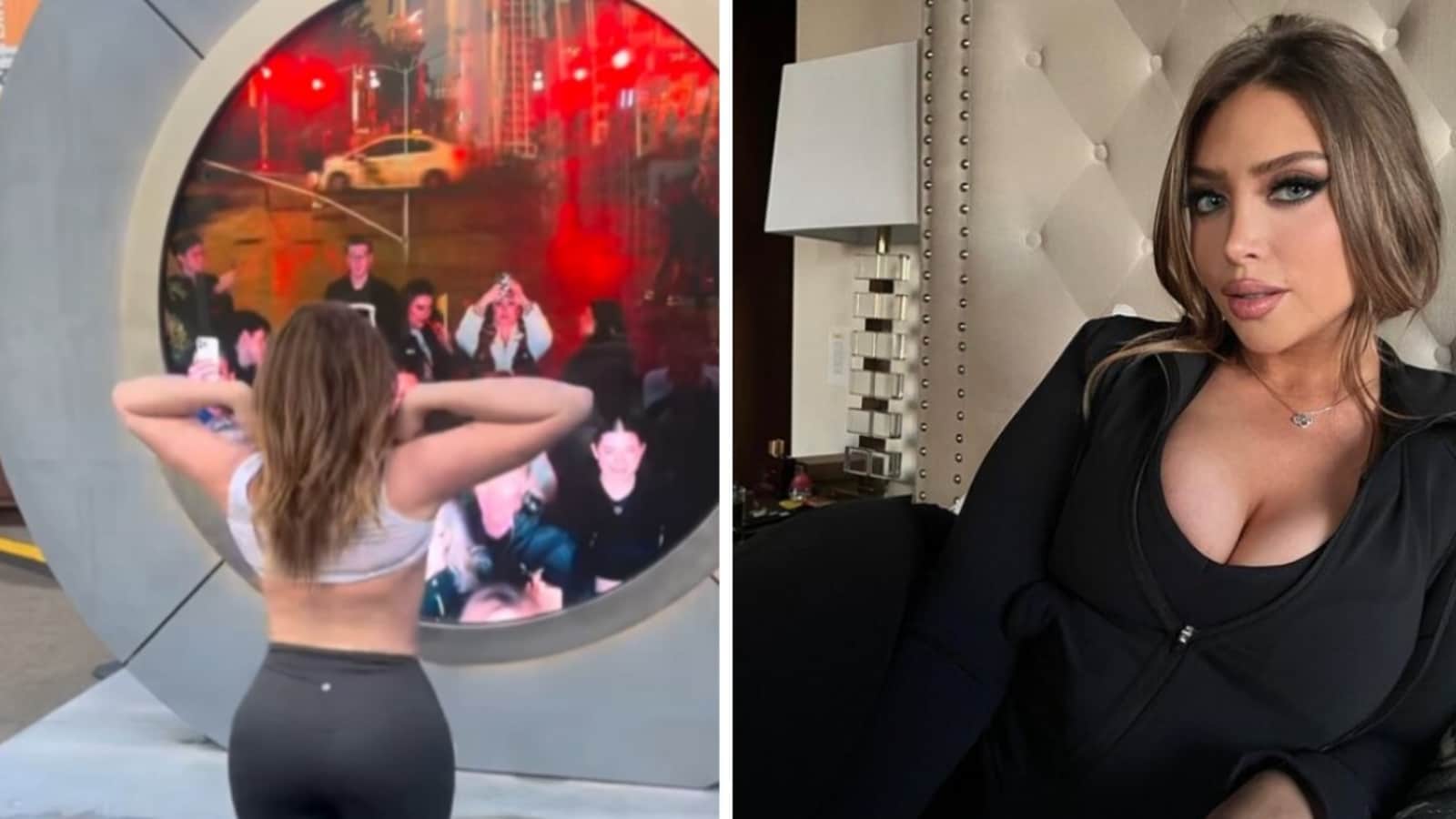 OnlyFans model who flashed NYC-Dublin Portal says bystanders found her X-rated stunt ‘really funny’