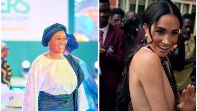 'Why did Meghan come here...': Nigeria’s First Lady appears to take brutal 'nakedness' & ‘Met Gala’ jibe at Duchess