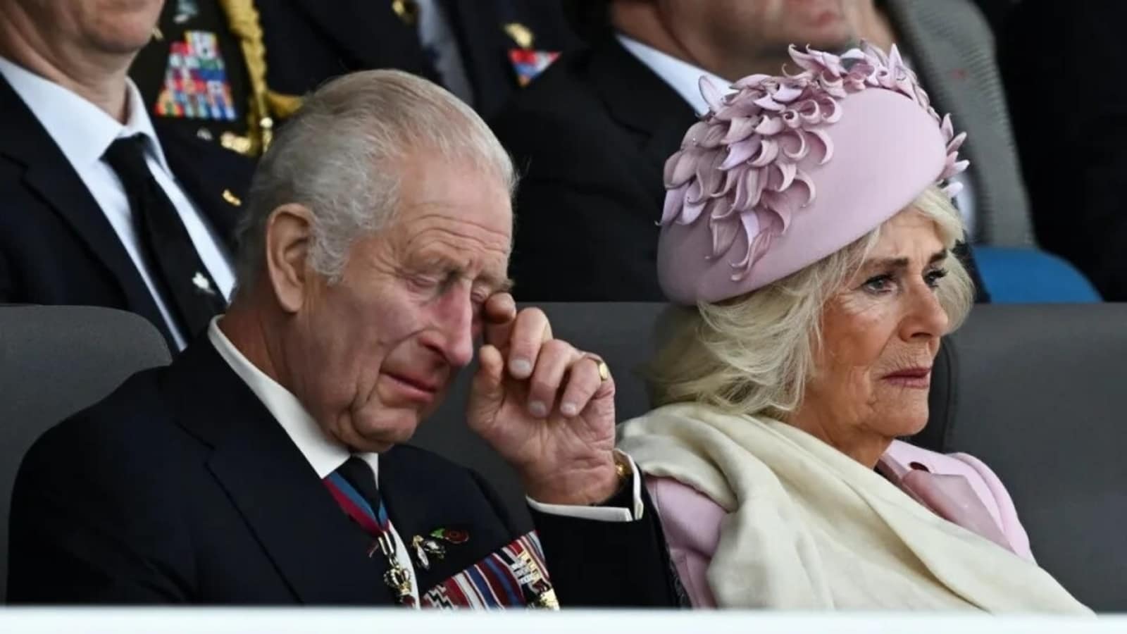 King Charles, Queen Camilla moved to tears hearing heartbreaking story at D-Day 80th anniversary