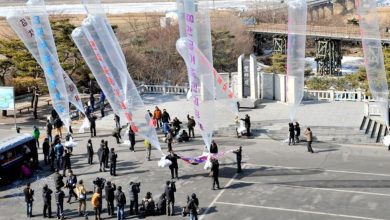 In a tit for tat, South Korean group flies propaganda leaflets across border following North's trash-balloon launches