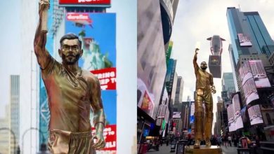 The Virat Kohli effect: Times Square spells out larger-than-life love for Indian cricket icon; unveils life-size statue