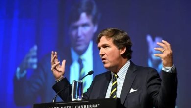 Tucker Carlson fumes at Australian reporter's 'absurd soliloquy' after he calls him Putin's ‘useful idiot’