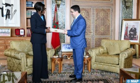 FM Hosts Central African Peer, Bearer of Written Message to His Majesty the King from Republic's President
