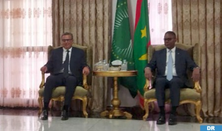 Morocco’s Govt Head Arrives in Nouakchott to Represent HM the King at Mauritanian President Investiture 1 Morocco’s Govt Head Arrives in Nouakchott to Represent HM the King at Mauritanian President Investiture
