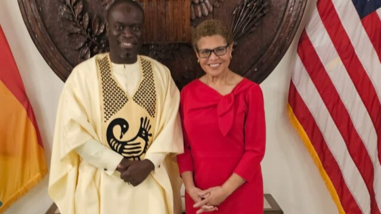 Los Angeles Mayor Karen Bass was at cocktail party in Ghana when wildfires erupted: Report 1 Los Angeles Mayor Karen Bass was at cocktail party in Ghana when wildfires erupted: Report