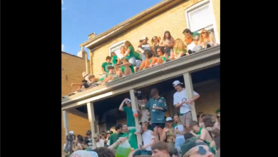 St. Patrick's Day frat party turns to chaos as roof collapses, injuring 16 students: Watch