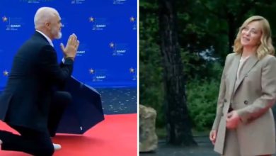 ‘Elon will be jealous’: A prime minister got down on one knee with ‘namaste’ to greet Giorgia Meloni