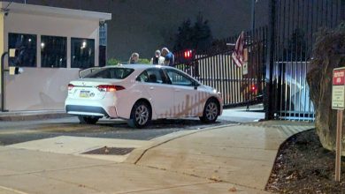 Man rams car into FBI building in Pittsburgh in 'act of terror', suspect at large
