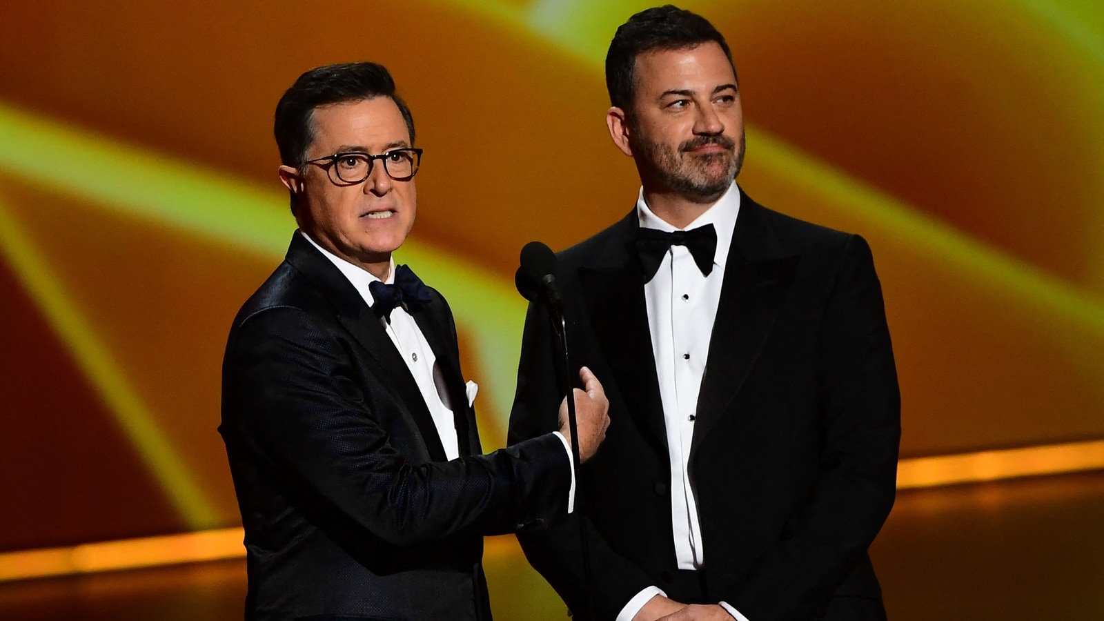 Stephen Colbert reacts to Jimmy Kimmel’s show being cancelled ‘indefinitely’