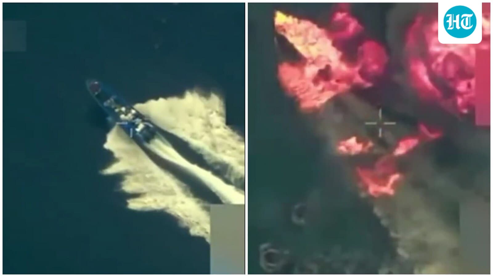 Caught on cam: US forces blow up ‘drug-laden’ boat at sea